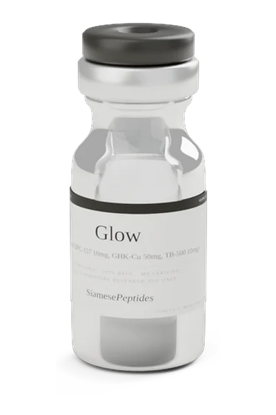 Glow (BPC-157 + GHK-Cu + TB-500) 70mg/vial, glass vial