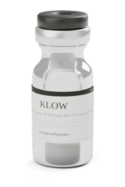 KLOW (GHK-Cu + TB-500 + BPC-157 + KPV) 80mg/vial, glass vial